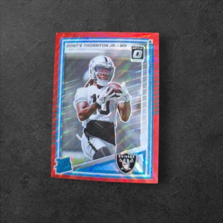 2025 Donruss Optic - Rated Rookie Red Wave Dont'e Thornton Jr. (RC) #349 Raiders