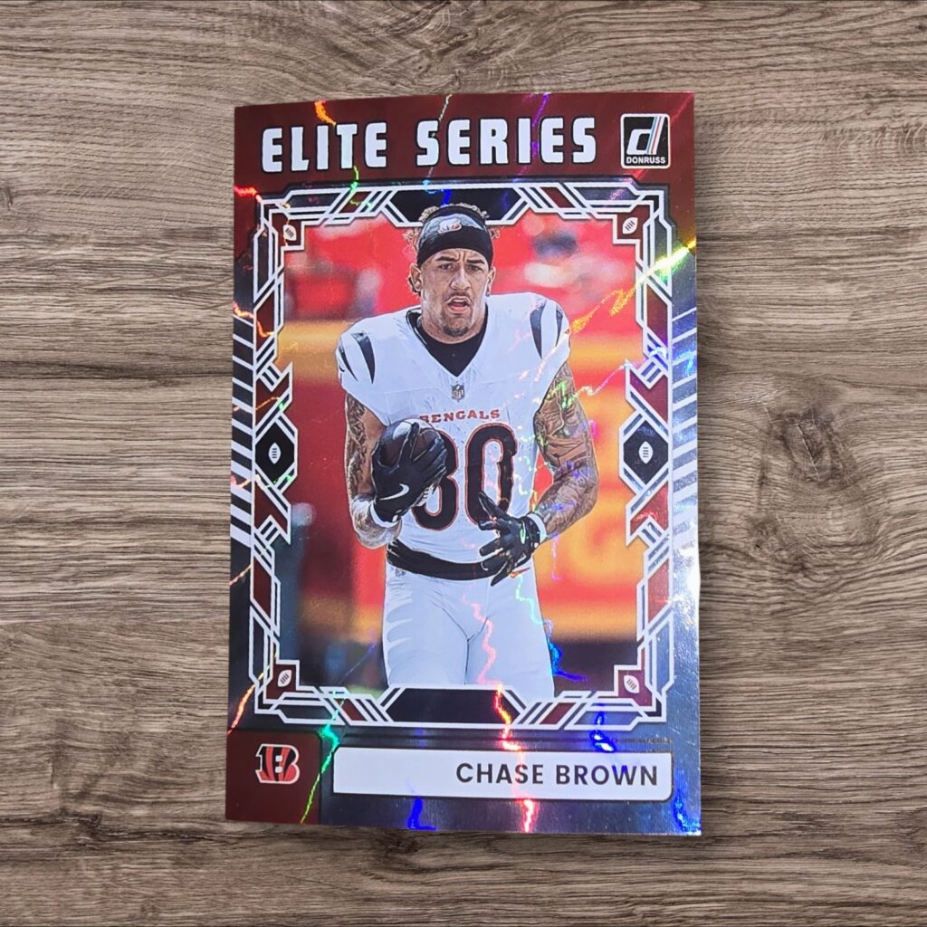 2025 Panini Donruss Football Elite Series Chase Brown #TES-CBR Bengals