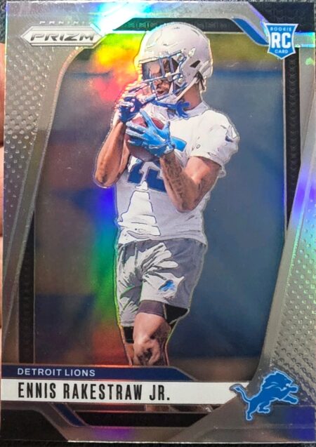 2024 Panini Prizm - Rookies Ennis Rakestraw Jr. #332 Silver Prizm (RC) Lions