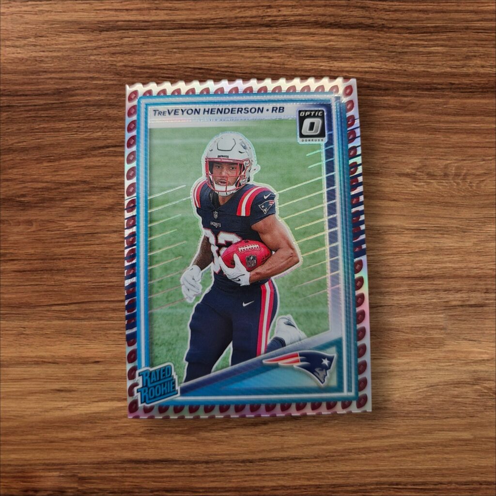 2025 Donruss TREVEYON HENDERSON Optic Emoji Prizm Rookie NEW ENGLAND PATRIOTS