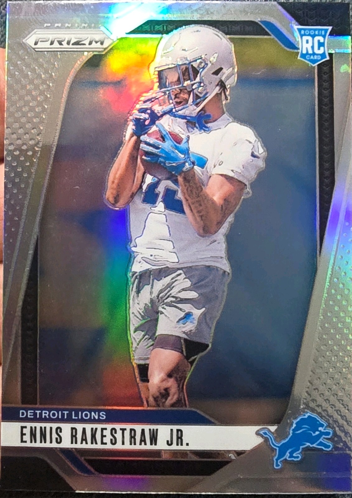 2024 Panini Prizm - Rookies Ennis Rakestraw Jr. #332 Silver Prizm (RC) Lions
