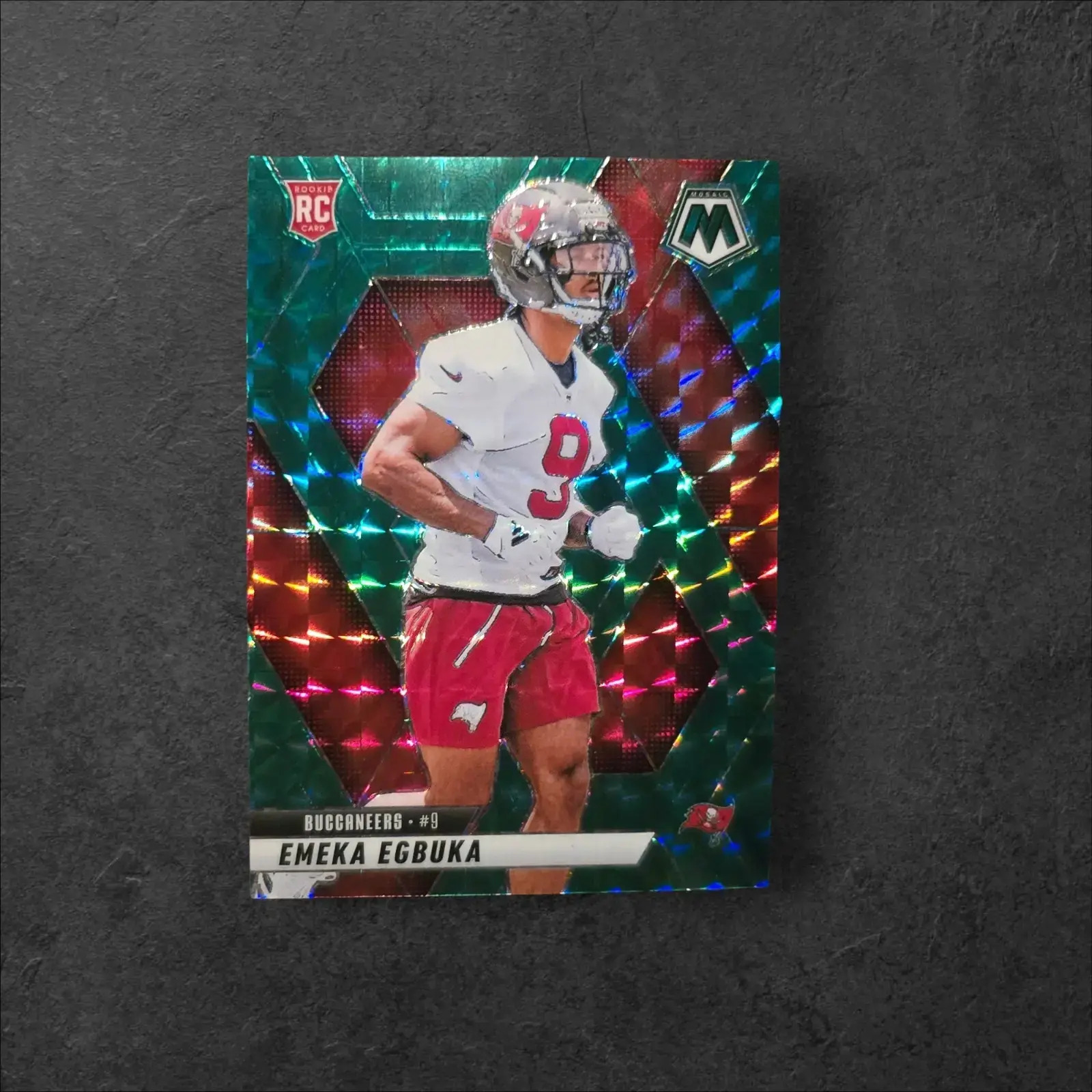 2025 Panini Mosaic Emeka Egbuka Rookie Card RC Green Mosaic Prizm #376 🔥