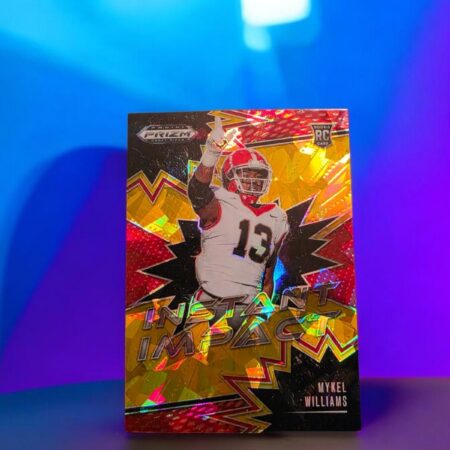 2025 Prizm Draft Picks Instant Impact Mykel Williams #II-MWS Gold Ice Prizm (RC)