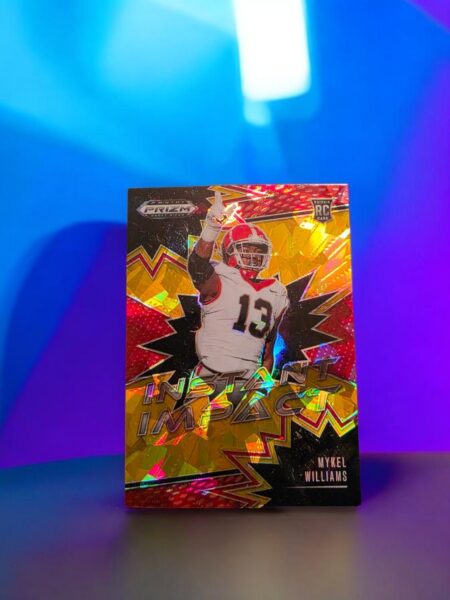 2025 Prizm Draft Picks Instant Impact Mykel Williams #II-MWS Gold Ice Prizm (RC)
