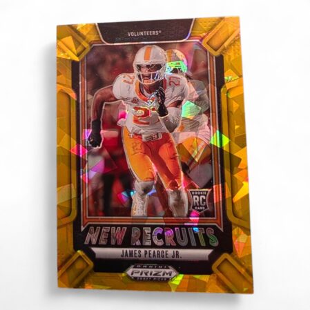 2025 Prizm Draft Picks - New Recruits James Pearce Jr. #20 Gold Ice Prizm (RC)