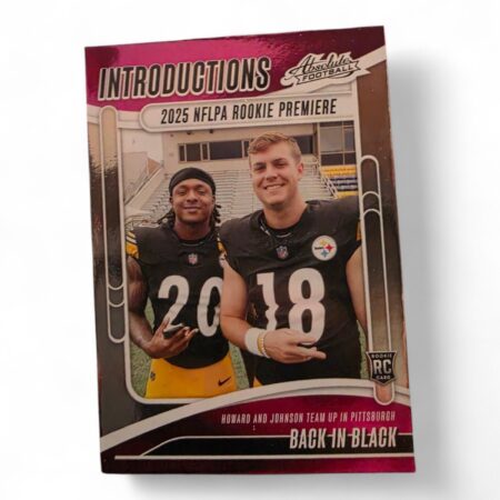 2025 Panini Absolute - Introductions Will Howard, Kaleb Johnson #I-WHD (RC)